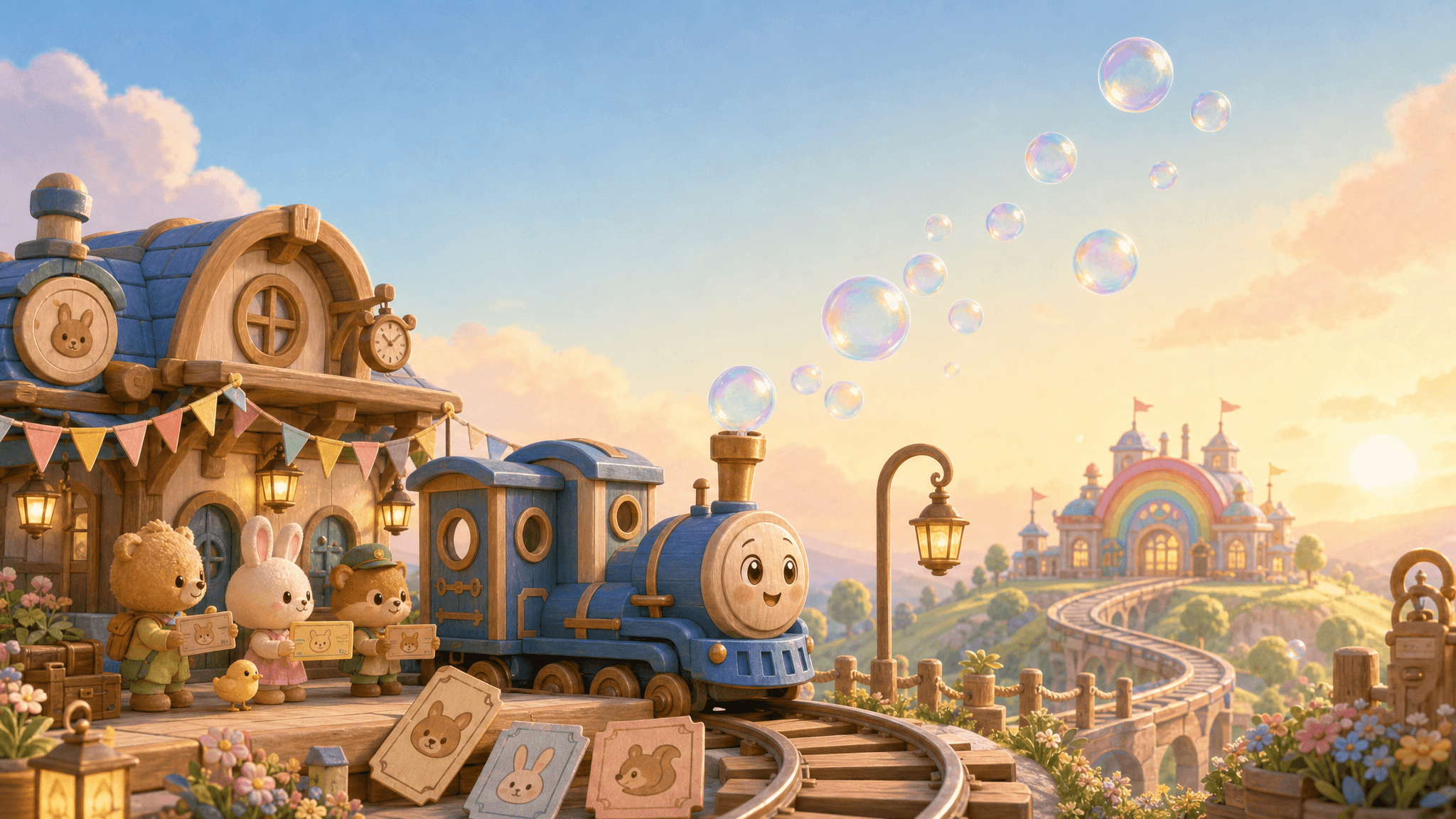 The Bubble Train to Rainbow Station